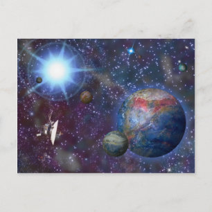 Distant Galaxy Postcard