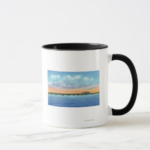 Distant Lake View of the New Bridge Mug