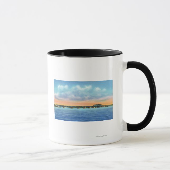 Distant Lake View of the New Bridge Mug (Right)