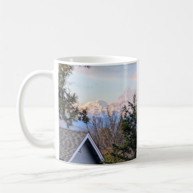 Distant mountain coffee mug (Left)