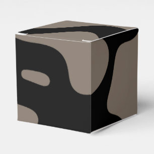Distant Signals: Abstract Black & Grey Favour Box