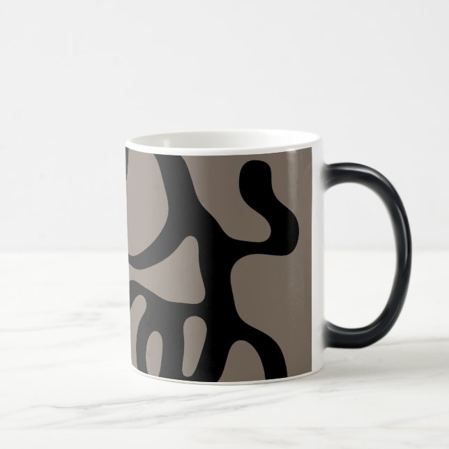 Distant Signals: Abstract Black & Grey Magic Mug (Right)