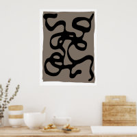 Distant Signals: Abstract Black & Grey