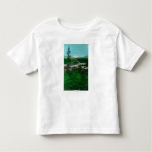 Distant View of Glacier Peak and Town Toddler T-Shirt