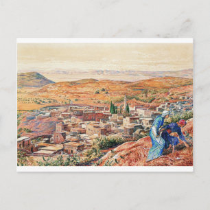 Distant View of Nazareth by William Holman Hunt Postcard
