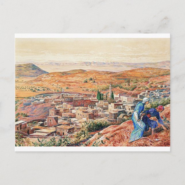 Distant View of Nazareth by William Holman Hunt Postcard (Front)