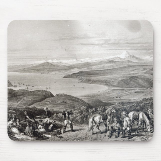 Distant View of the Aconcagua Volcano Mouse Pad (Front)