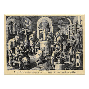 Distillation Furnace in an Alchemy Lab Photo Print