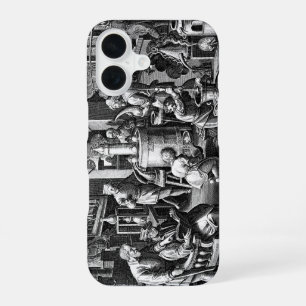 Distillation in an Alchemy Lab iPhone 16 Case