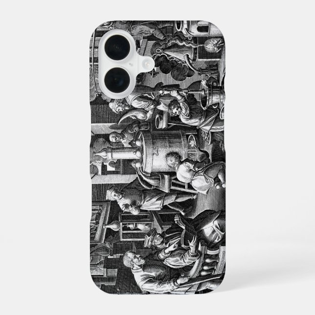 Distillation in an Alchemy Lab iPhone 16 Case (Back)