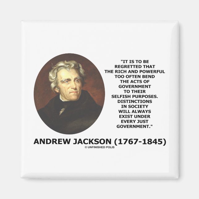 Distinctions In Society Exist Under Just Gov't Magnet (Front)