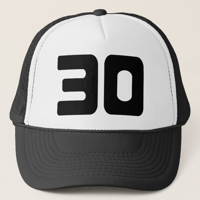 Distinctive 30th Birthday Party Trucker Hat (Front)