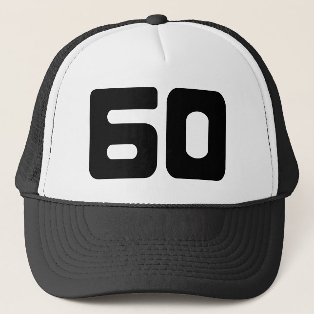 Distinctive 60th Birthday Party Trucker Hat (Front)