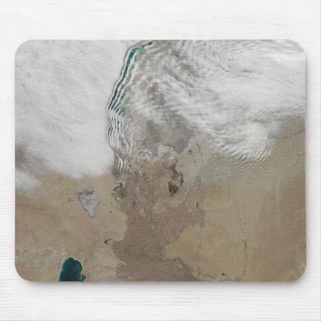 Distinctive lines of clouds mouse pad (Front)