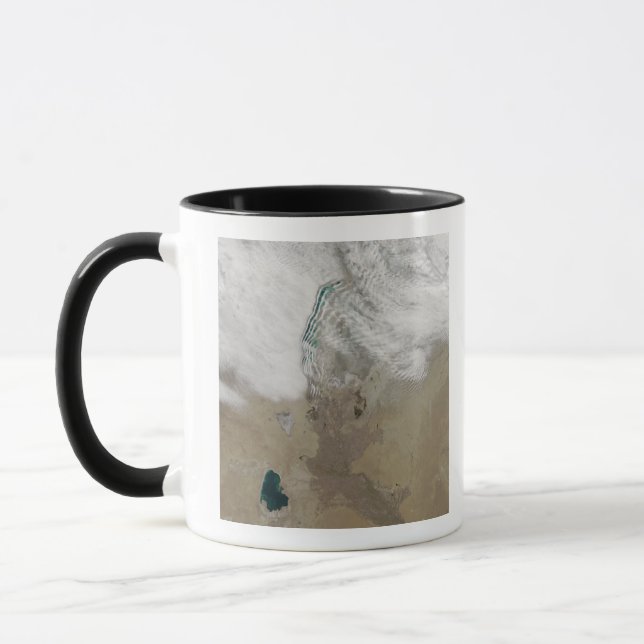 Distinctive lines of clouds mug (Left)