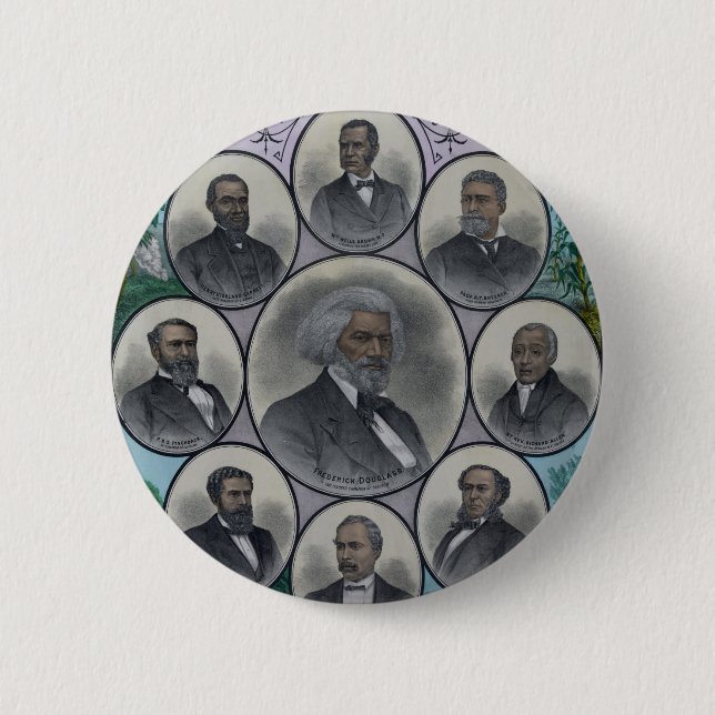 Distinguished Coloured Men 6 Cm Round Badge (Front)