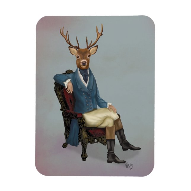 Distinguished Deer Full 3 Magnet (Vertical)