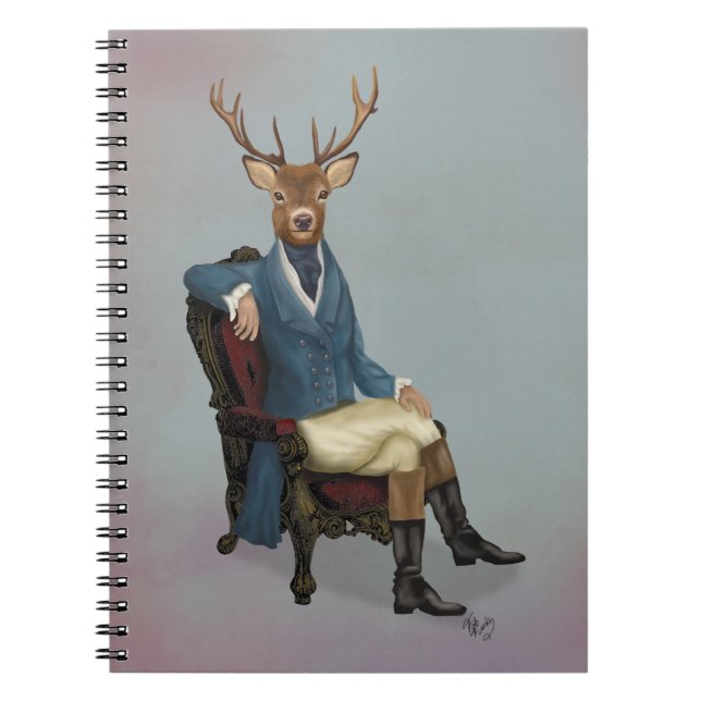 Distinguished Deer Full 3 Spiral Notebook (Front)