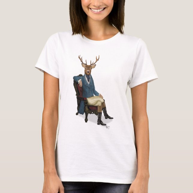 Distinguished Deer Full 3 T-Shirt (Front)