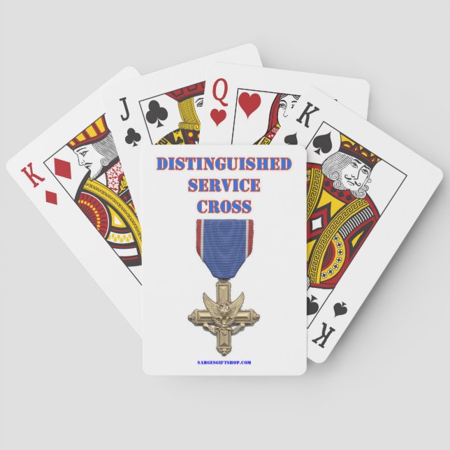 DISTINGUISHED SERVICE CROSS PLAYING CARDS (Back)