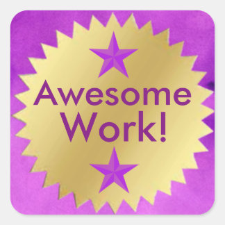 Distinguished Student's Awesome Work Award Sticker