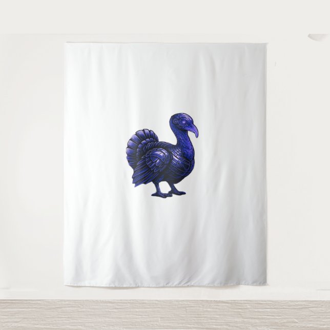 Distopian Turkey Thanksgiving Design Classic T-Shi Tapestry (Front)