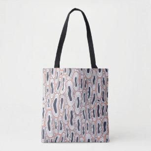 Distorted black holes abstract seamless pattern. c tote bag