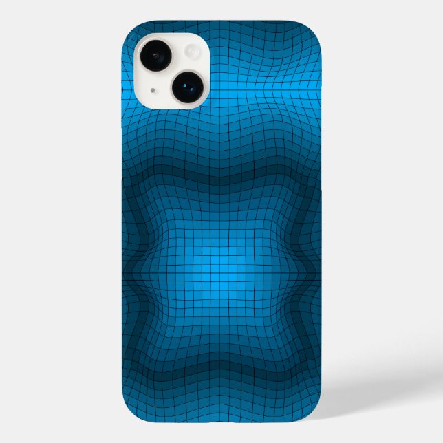 Distorted frame.B03.GBluex4.Black Lines Case-Mate iPhone Case (Back)