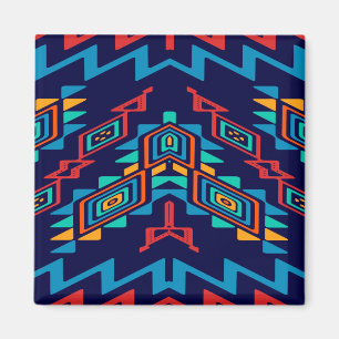 Distorted shapes abstract design magnet