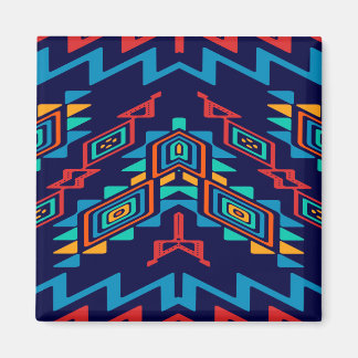 Distorted shapes abstract design magnet