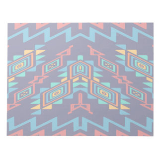 Distorted shapes abstract design notepad