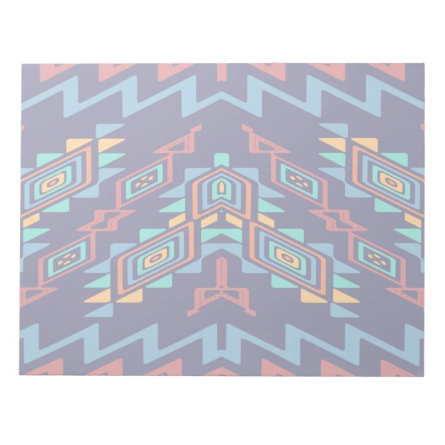 Distorted shapes abstract design notepad (Front)