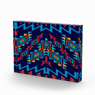 Distorted shapes abstract design photo block