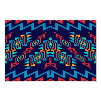 Distorted shapes abstract design photo print
