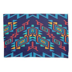 Distorted shapes abstract design pillowcase