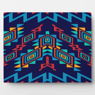 Distorted shapes abstract design plaque