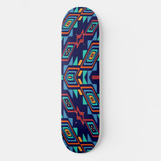 Distorted shapes abstract design skateboard