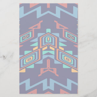 Distorted shapes abstract design stationery