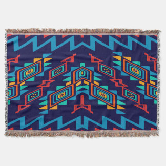 Distorted shapes abstract design throw blanket