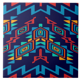 Distorted shapes abstract design tile