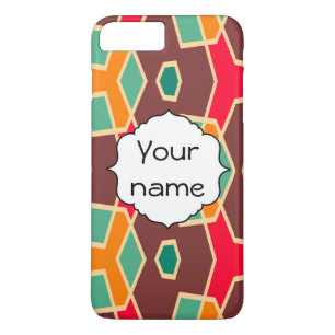 Distorted shapes in retro colours pattern Case-Mate iPhone case