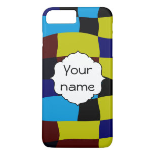 Distorted squares in retro colours Case-Mate iPhone case