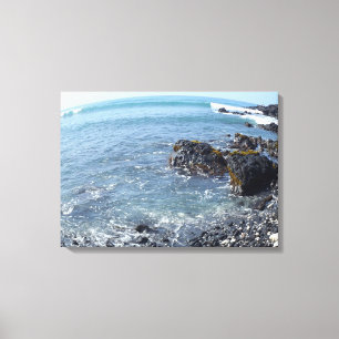 Distorted view Big Island Hawaii beach canvas Print