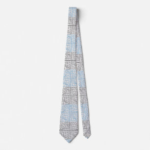 Distortion Wireframe 10 BKB.W OffWhite BG Tie