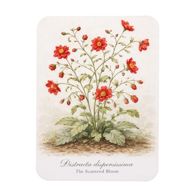 Distracta dispersissima - The Scattered Bloom Magnet (Vertical)