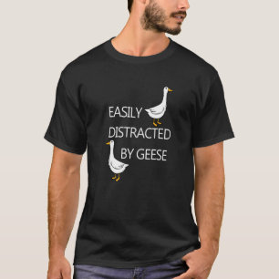 Distracted by Geese Cute Goose Funny Quote Premium T-Shirt