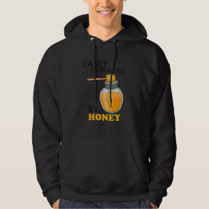 Distracted by Honey Natural Bee Keeping Hoodie