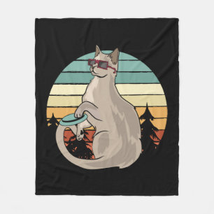 Distracted by Jeeps And Cats Funny T Shirt Gift Fleece Blanket