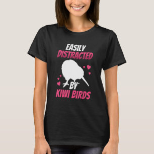 Distracted by Kiwi Bird New Zealand Kiwi Bird T-Shirt