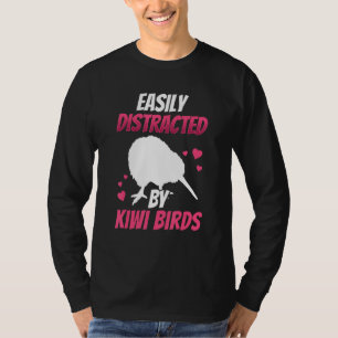 Distracted by Kiwi Bird New Zealand Kiwi Bird T-Shirt